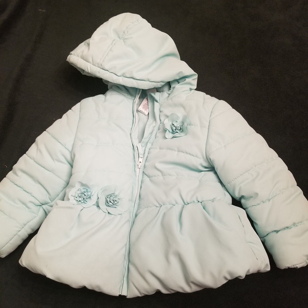 Mint green puffer jacket